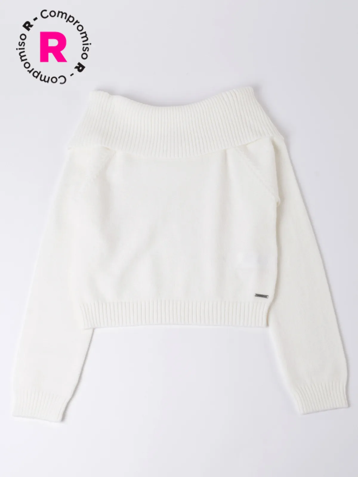 SWEATER NIÑA INDEX CRUDO HOMBROS DESCUBIERTOS - 1