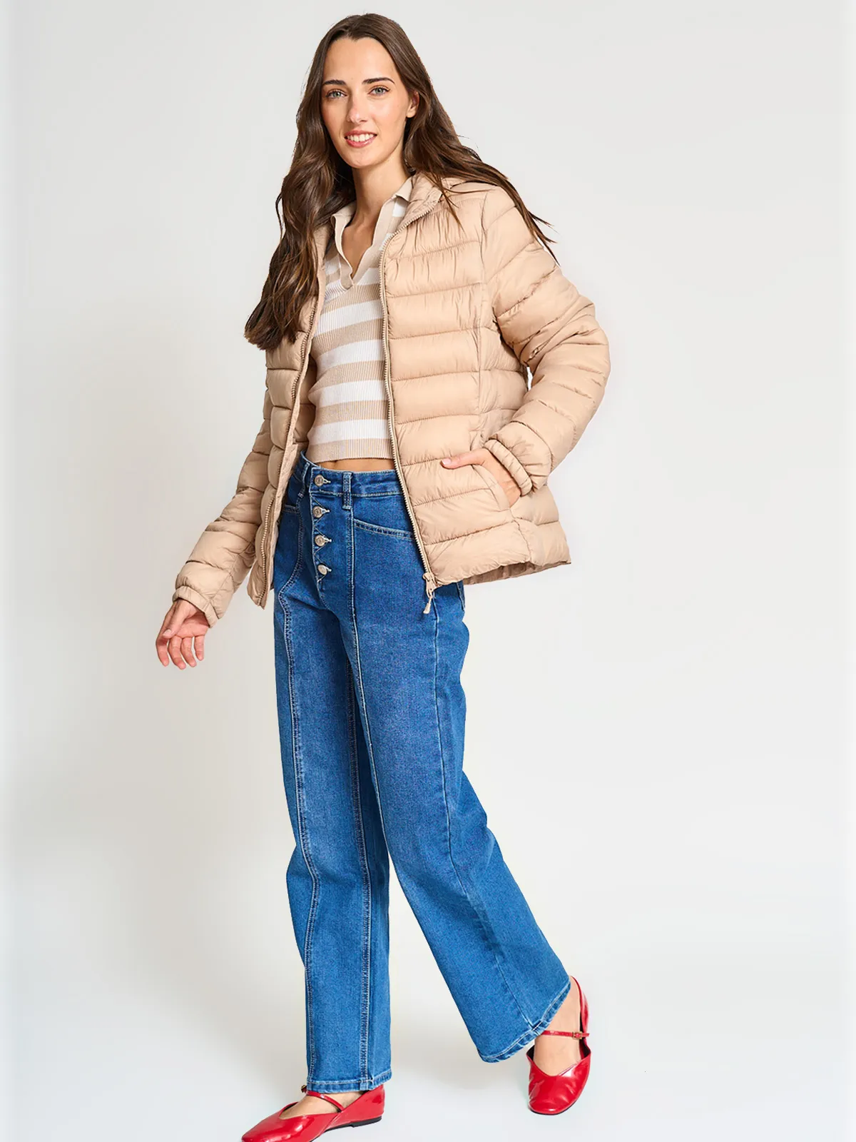 PARKA MUJER INDEX CORTA GORRO - 4