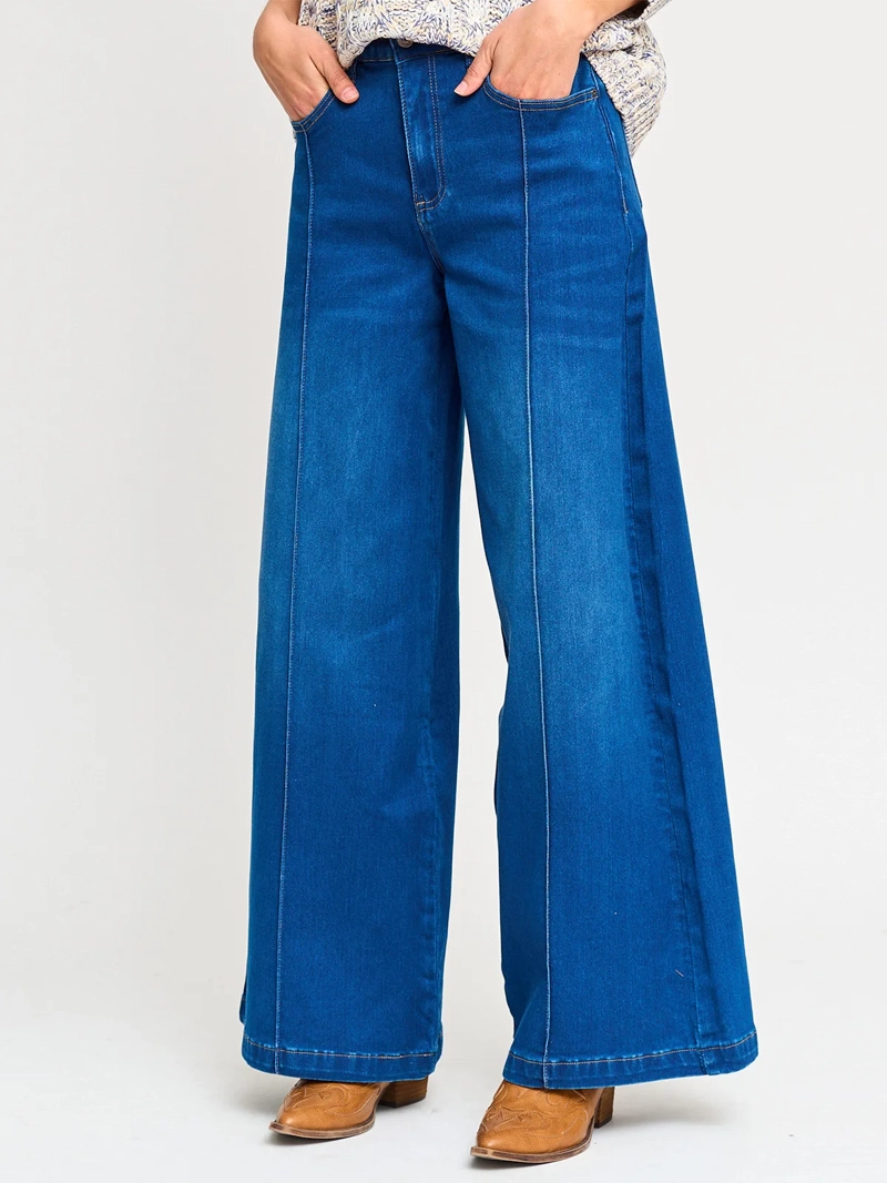JEANS ALGODÓN WIDE LEG MUJER BARBADOS - 2