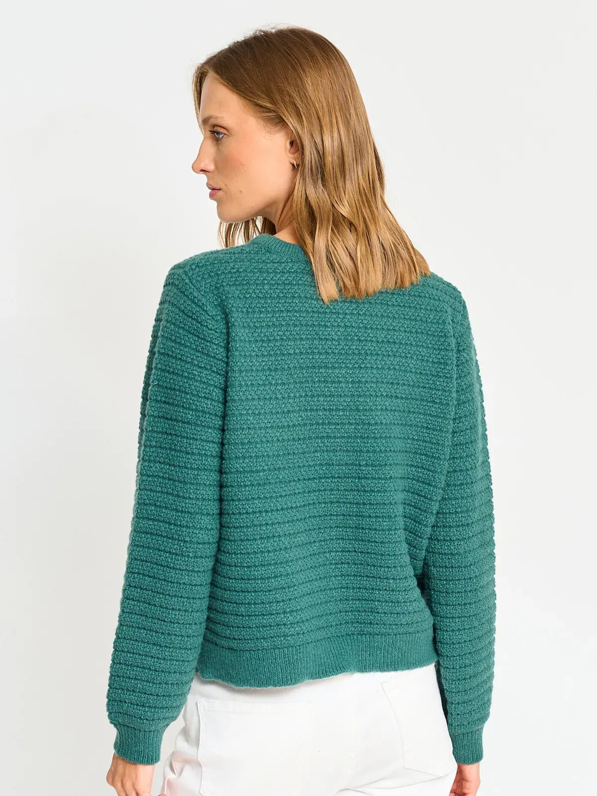 CARDIGAN MANGA LARGA MUJER REGATTA TURQUESA BOTONES - 2