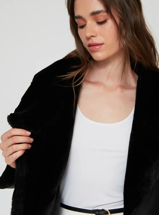 CHAQUETA MUJER CACHAREL ECOCUERO PIEL INTERIOR - 4