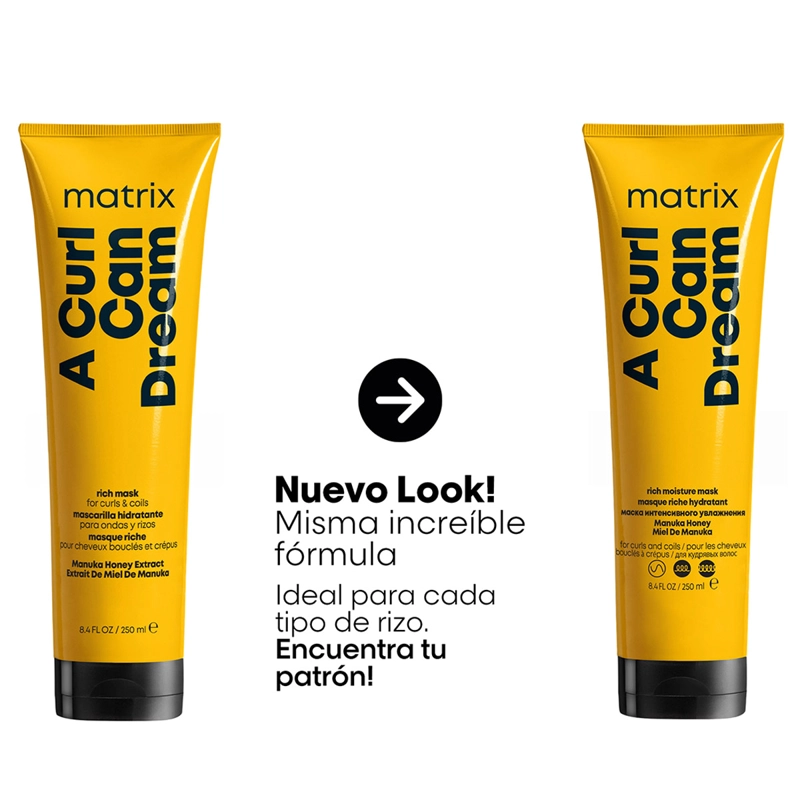 MÁSCARA CAPILAR DEFINICIÓN CABELLO RIZADO A CURL CAN DREAM 250ML MATRIX - 2
