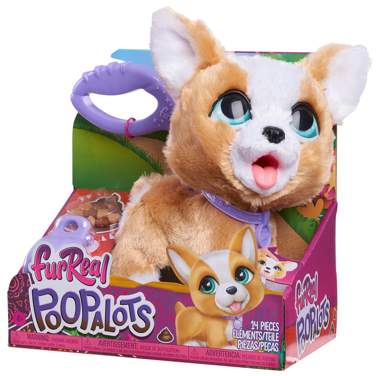 PELUCHE INTERACTIVO JUST PLAY POOP A LOTS CORGI - 1