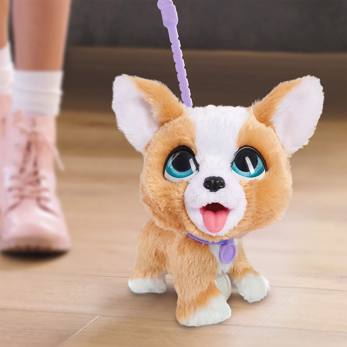 PELUCHE INTERACTIVO JUST PLAY POOP A LOTS CORGI - 3