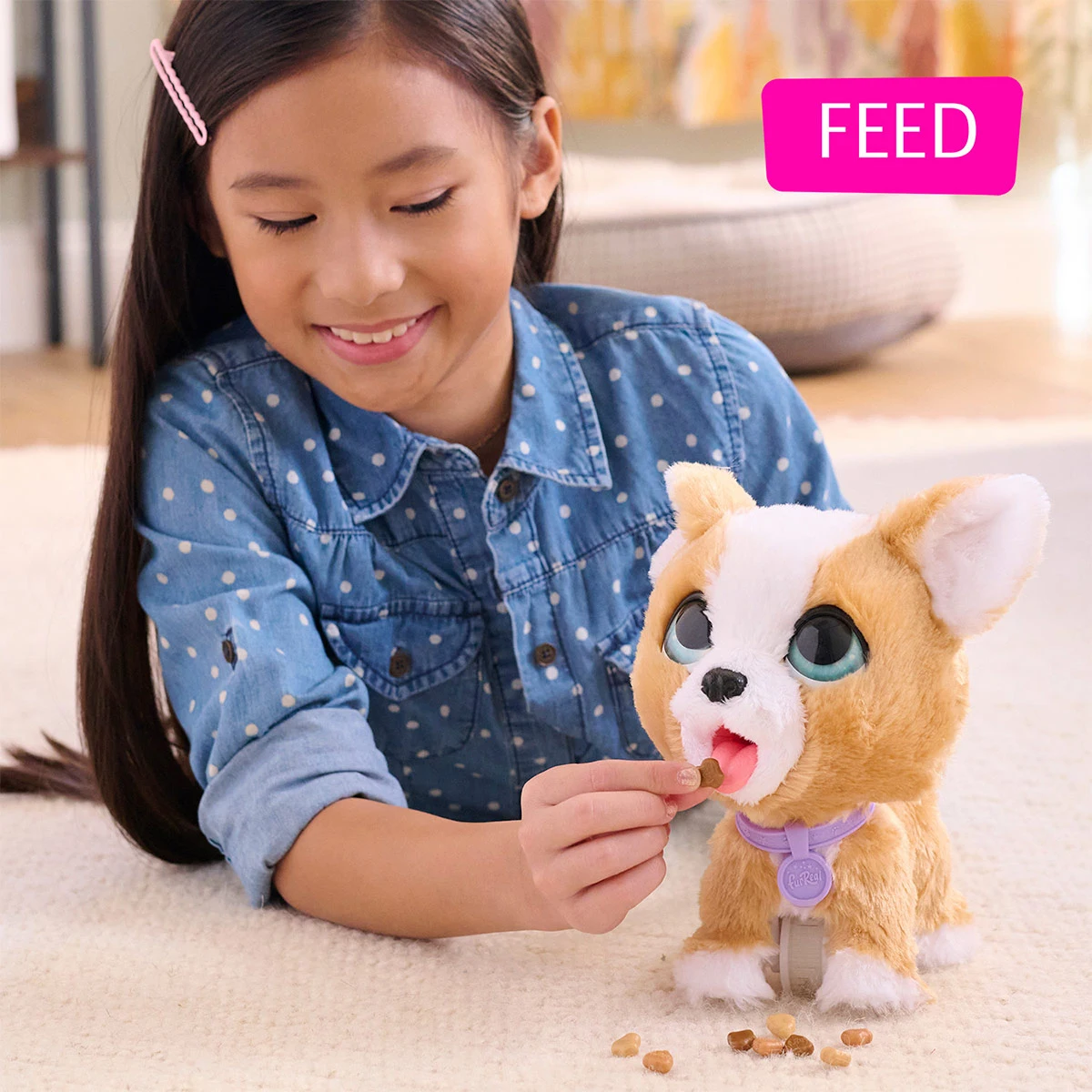 PELUCHE INTERACTIVO JUST PLAY POOP A LOTS CORGI - 4