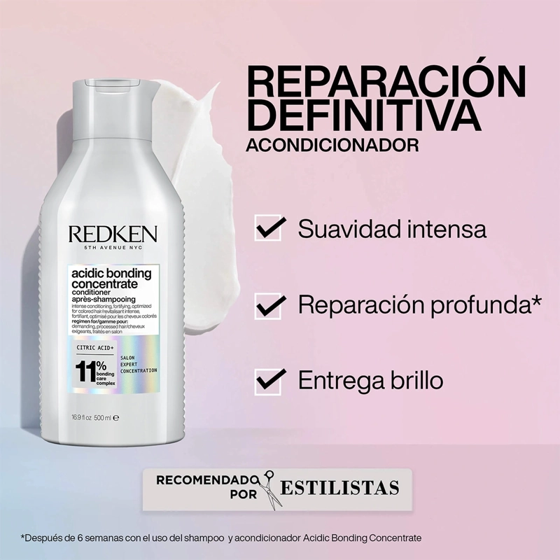 ACONDICIONADOR XL ABC REPARACIÓN TOTAL CABELLO DAÑADO ACIDIC BONDING CONCENTRATE 500ML REDKEN - 2