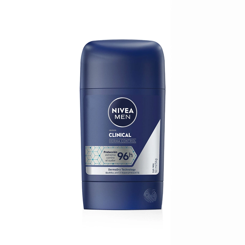 DESODORANTE EN BARRA HOMBRE NIVEA CLINICAL ANTITRANSPIRANTE 50 ML - 1