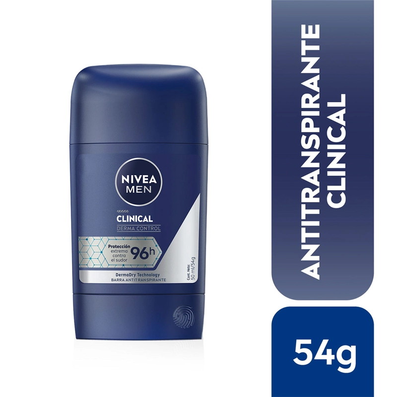 DESODORANTE EN BARRA HOMBRE NIVEA CLINICAL ANTITRANSPIRANTE 50 ML - 2