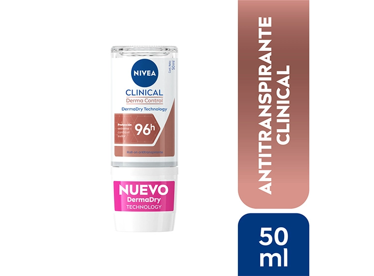 DESODORANTE ROLL ON MUJER NIVEA CLINICAL ANTITRANSPIRANTE 50 ML - 1