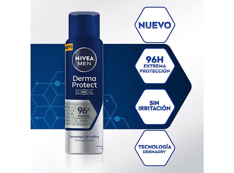 DESODORANTE SPRAY HOMBRE NIVEA CLINICAL ANTITRANSPIRANTE 50 ML - 2