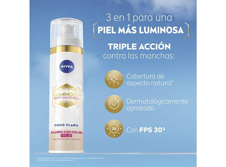 FLUIDO ANTIMANCHAS NIVEA LUMINOUS630® CLARO 40 ML - 4