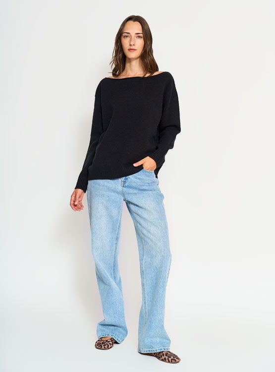 SWEATER MUJER INDEX ESCOTE ASIMÉTRICO - 4