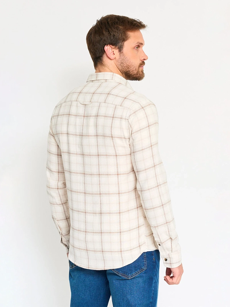 CAMISA HOMBRE BARBADOS MANGA LARGA CUADROS - 2