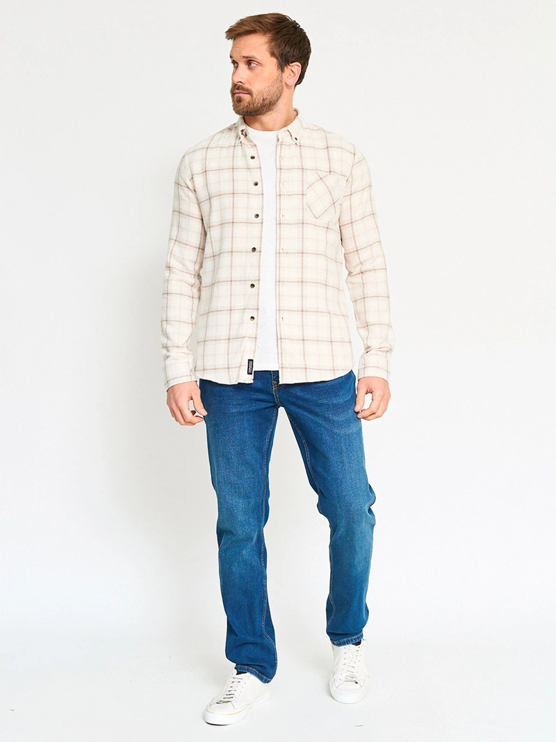 CAMISA HOMBRE BARBADOS MANGA LARGA CUADROS - 4