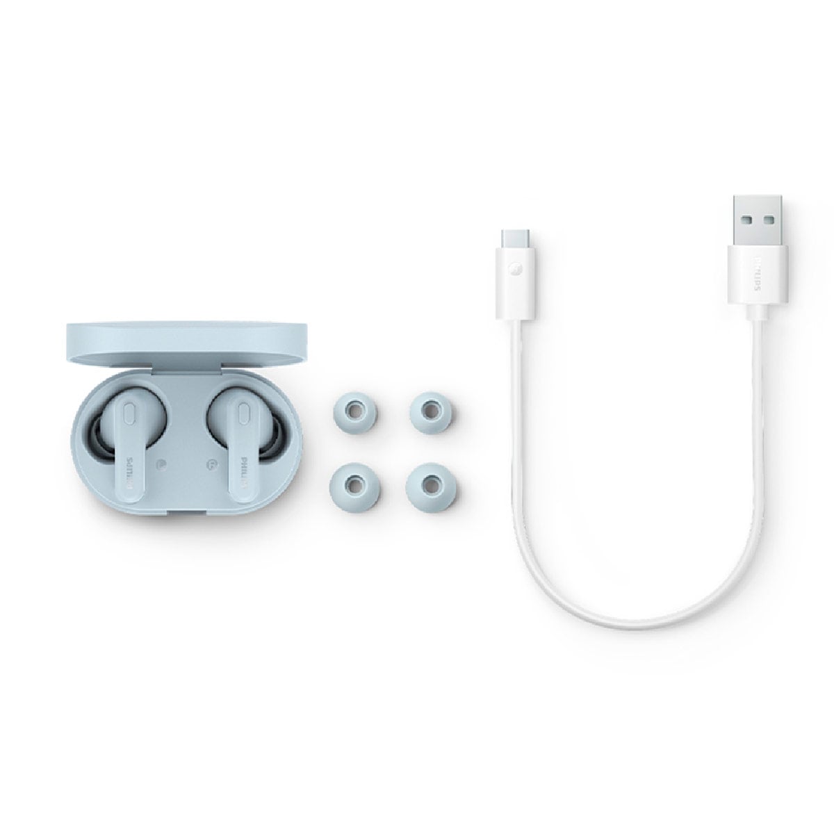 AUDÍFONOS PHILIPS TRUE WIRELESS TAT1108 AZUL BLUETOOTH - 4