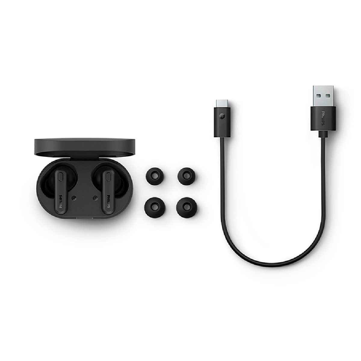 AUDÍFONOS PHILIPS TRUE WIRELESS TAT1108 NEGRO BLUETOOTH - 4