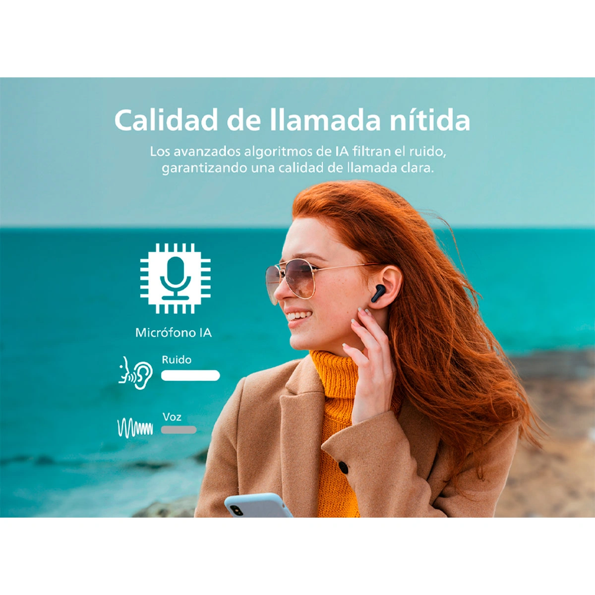 AUDÍFONOS PHILIPS TRUE WIRELESS TAT1108 NEGRO BLUETOOTH - 7