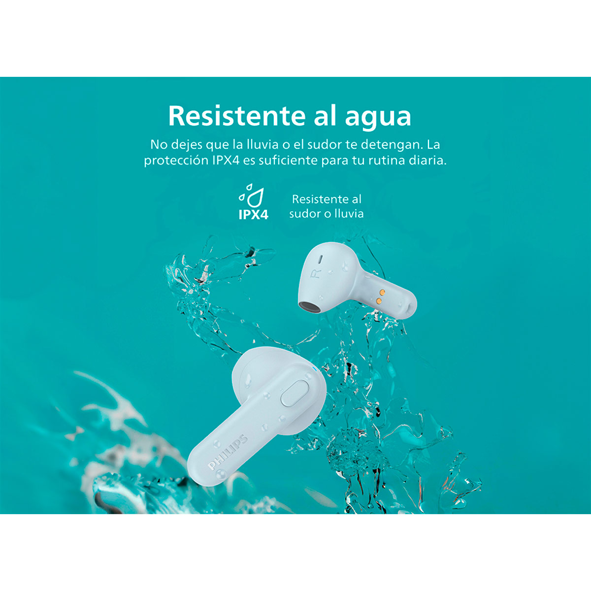 AUDÍFONOS PHILIPS TRUE WIRELESS TAT1138 AZUL BLUETOOTH - 8
