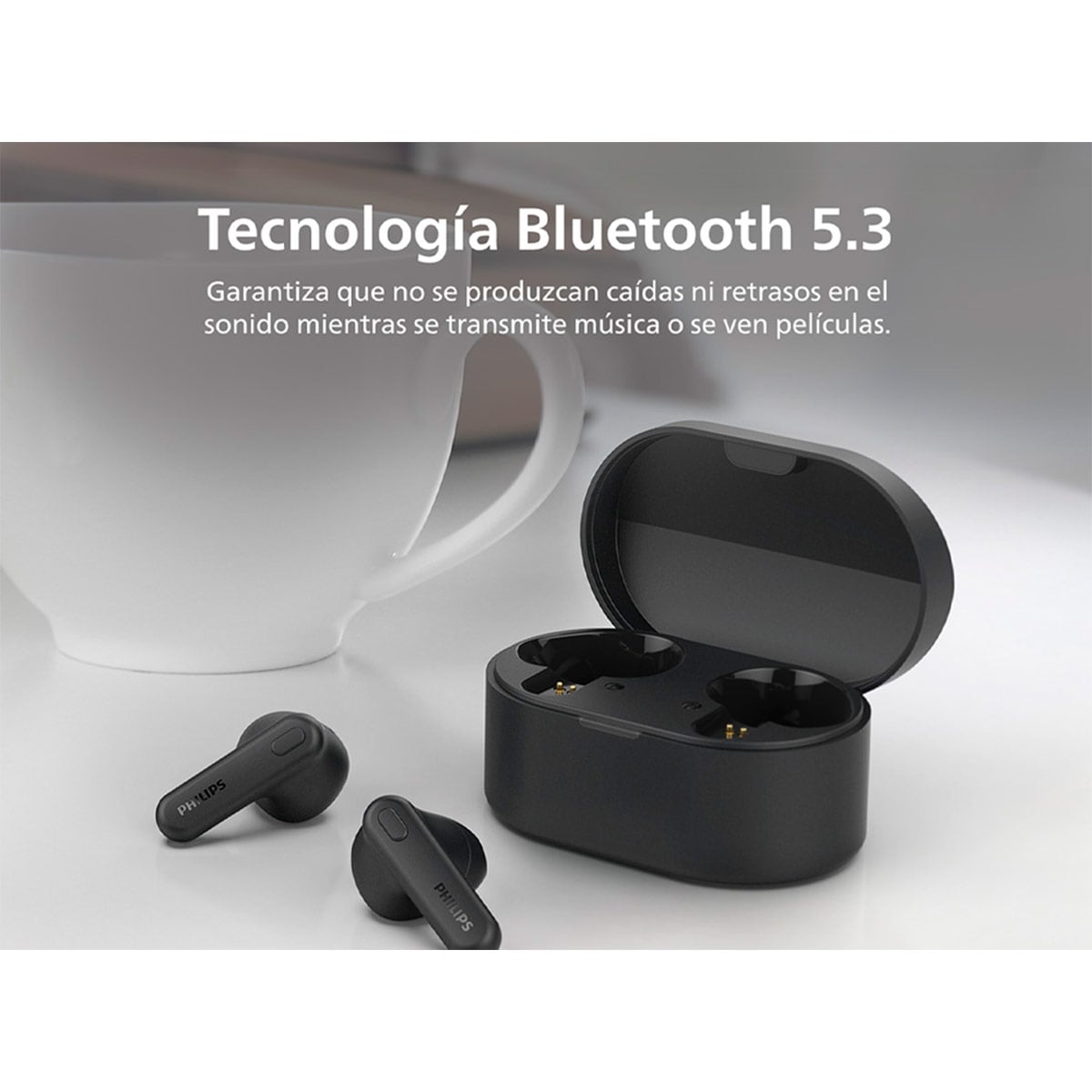 AUDÍFONOS PHILIPS TRUE WIRELESS TAT1138 NEGRO BLUETOOTH - 11