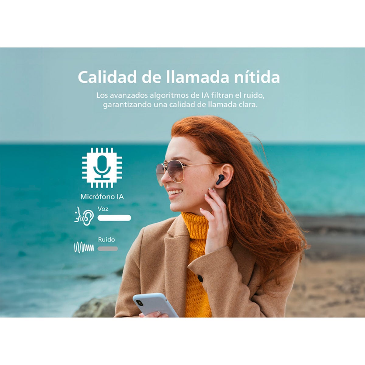 AUDÍFONOS PHILIPS TRUE WIRELESS TAT1138 NEGRO BLUETOOTH - 6