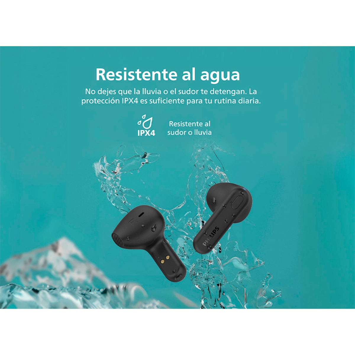 AUDÍFONOS PHILIPS TRUE WIRELESS TAT1138 NEGRO BLUETOOTH - 8