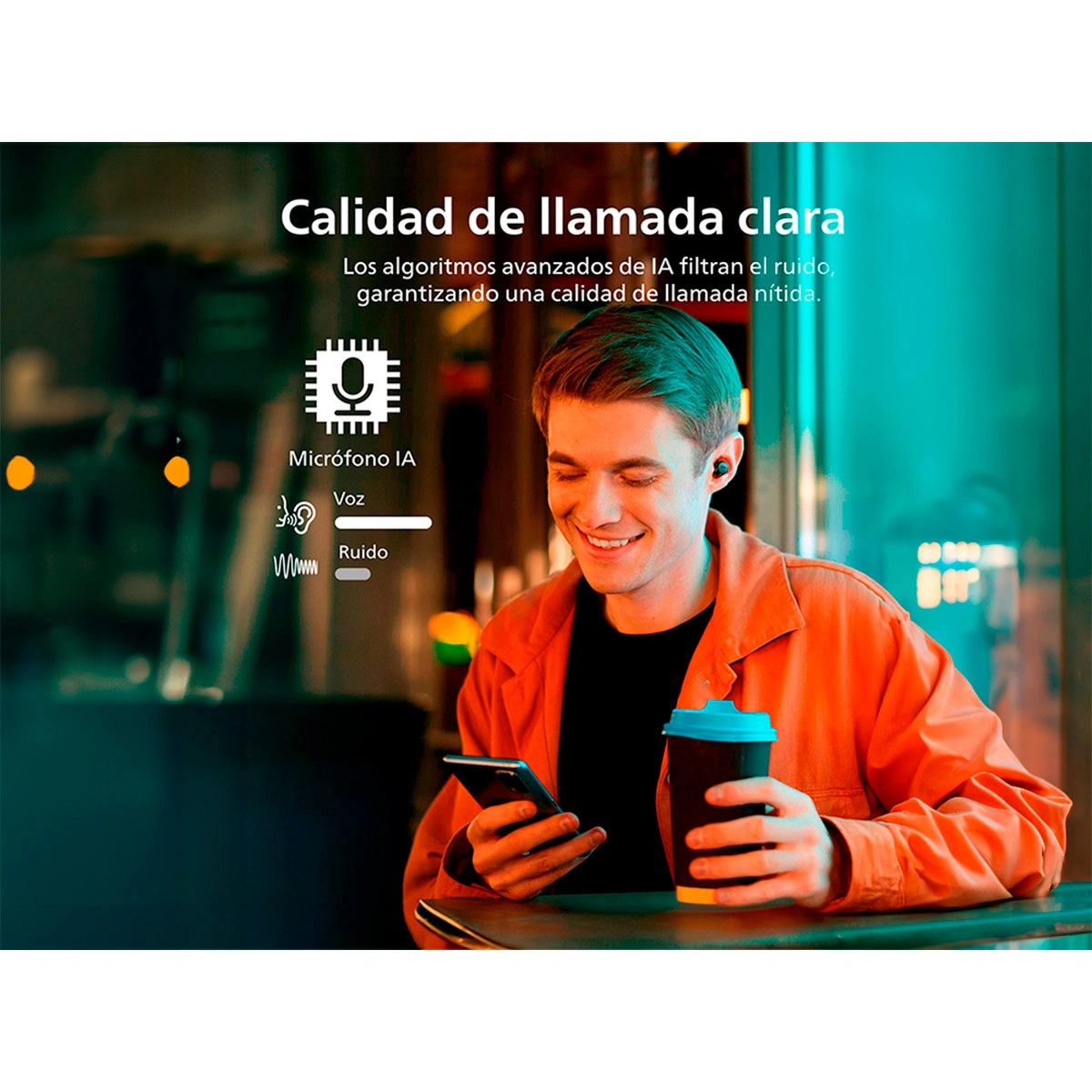 AUDÍFONOS PHILIPS TRUE WIRELESS TAT1209 NEGRO BLUETOOTH - 5