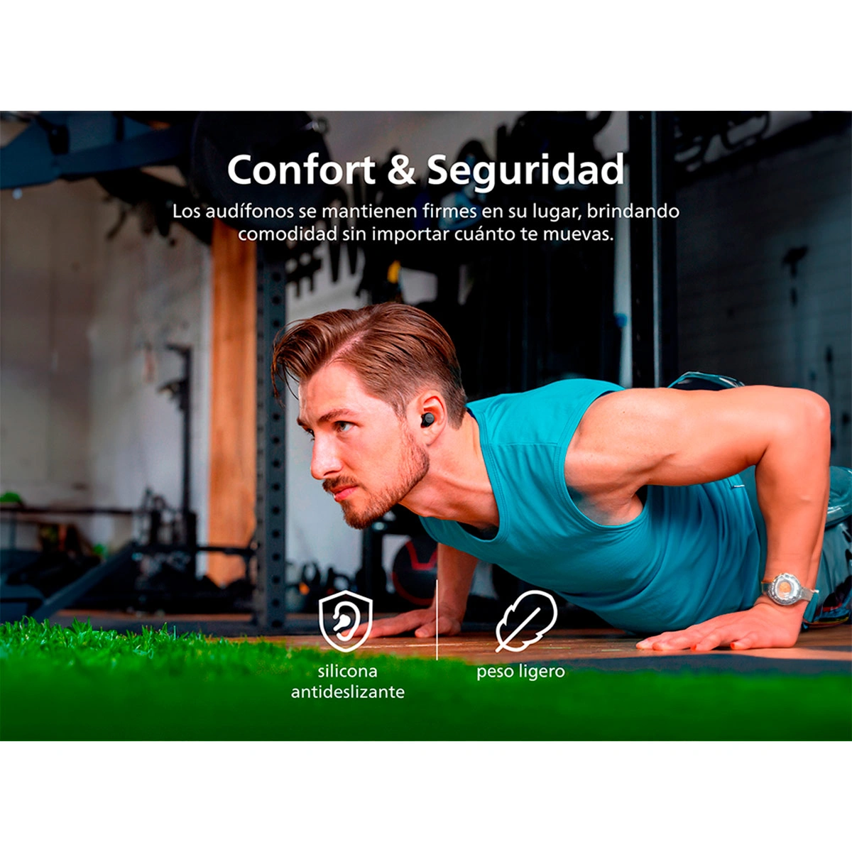 AUDÍFONOS PHILIPS TRUE WIRELESS TAT1209 NEGRO BLUETOOTH - 8