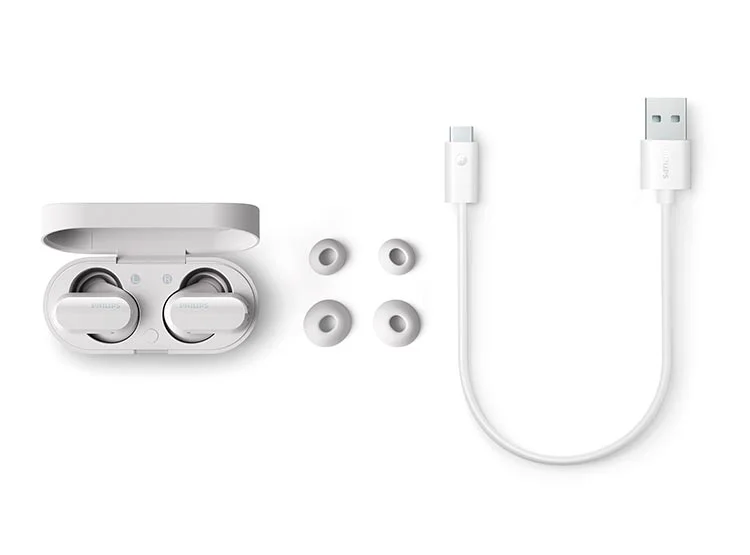 AUDÍFONOS PHILIPS TRUE WIRELESS TAT3508 BLANCO NOISE CANCELLING BLUETOOTH - 7
