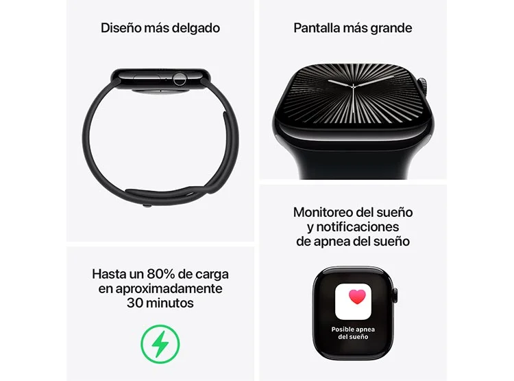 APPLE WATCH S10 ALUMINIO 42MM SPORT LOO ROSE GOLD Oro rosa, foto 3