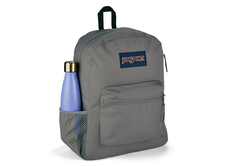 MOCHILA JANSPORT CROSS TOWN GRIS - 3