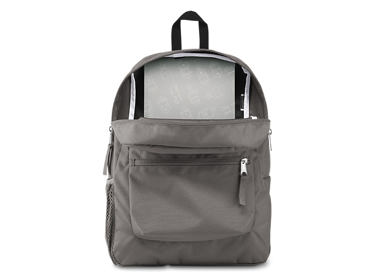 MOCHILA JANSPORT CROSS TOWN GRIS - 4