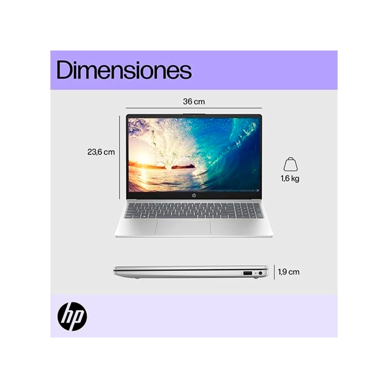NOTEBOOK HP 15-FD0010LA INTEL CORE I3 8GB RAM 512GB SSD 15.6” - 6