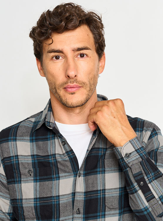 CAMISA MANGA LARGA ALGODÓN HOMBRE REGATTA FRANELA - 3