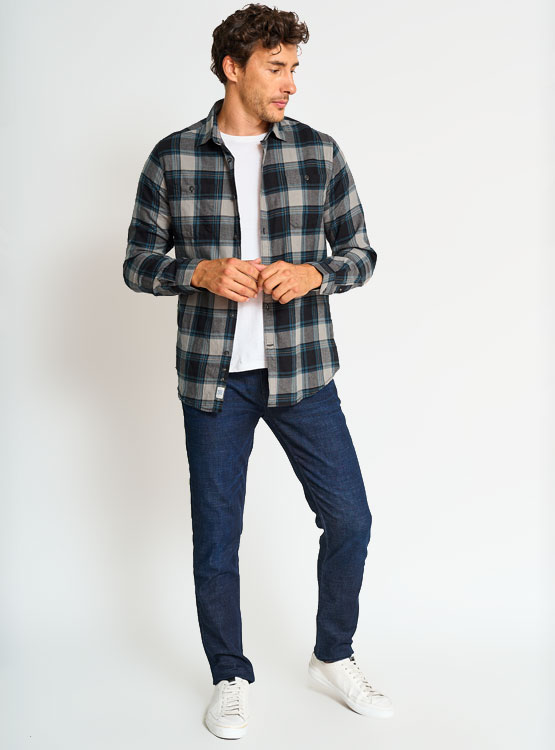 CAMISA MANGA LARGA ALGODÓN HOMBRE REGATTA FRANELA - 4