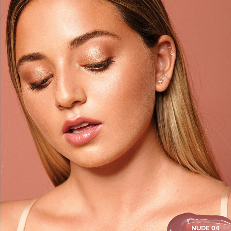 BRILLO LABIAL VOLUMINIZADOR NUDESTIX LIP GLACE - 3