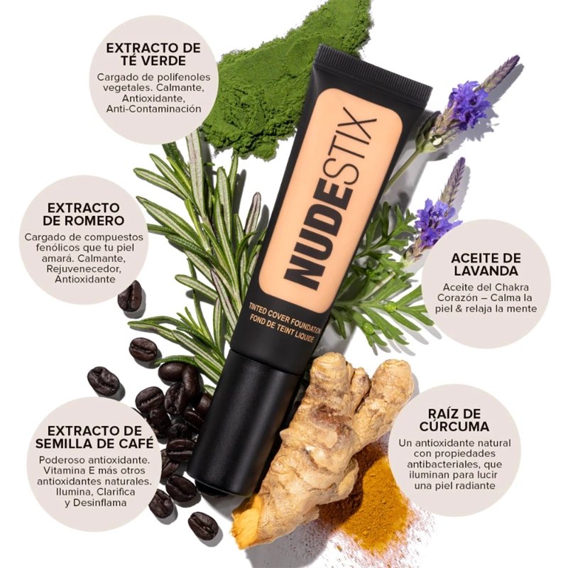 BASE DE MAQUILLAJE NUDESTIX TINTED COVER NUDE 30ML - 5