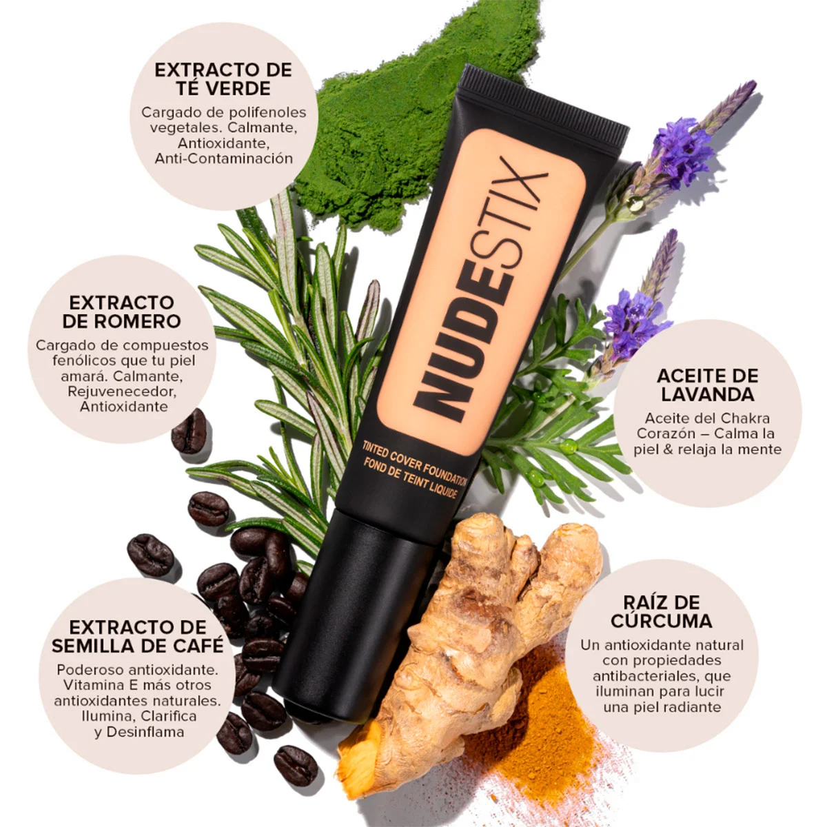 BASE DE MAQUILLAJE NUDESTIX TINTED COVER NUDE 30ML - 4