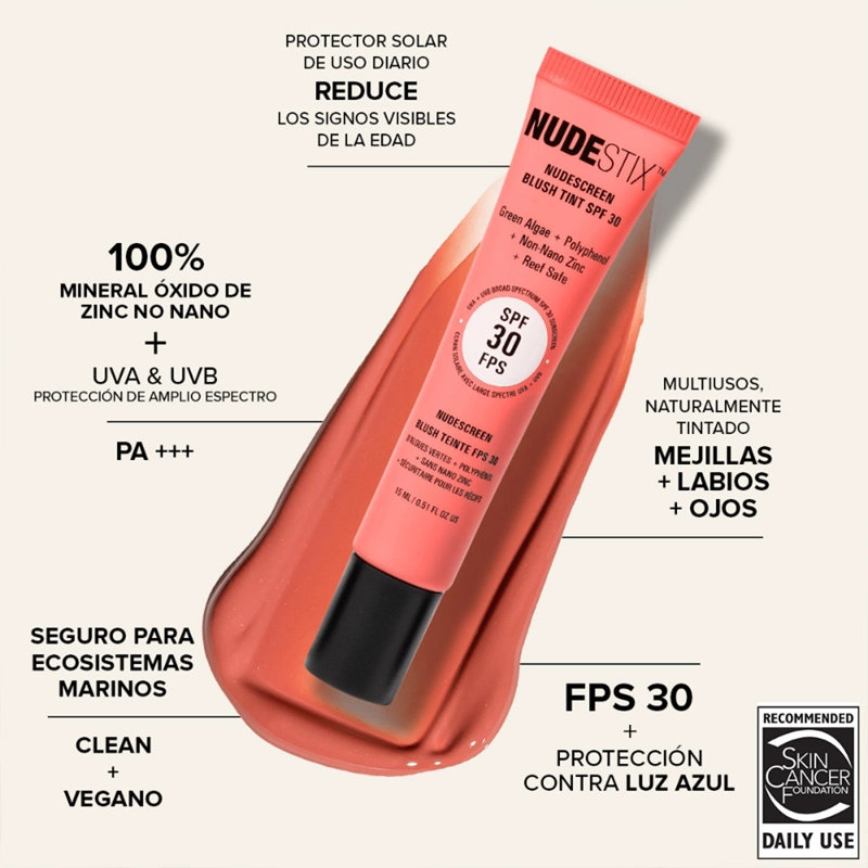 RUBOR NUDESTIX NUDESCREEN BLUSH TINT SPF 30 15 ML - 2