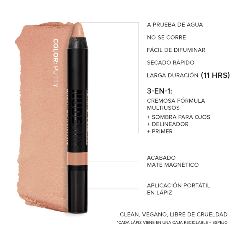 DELINEADOR DE OJOS NUDESTIX MAGNETIC MATTE EYE PENCIL 2,8GR - 3
