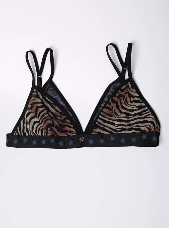 SOSTÉN BRALETTE MUJER INDEX NEGRO ANIMAL STNP124-707 - 4