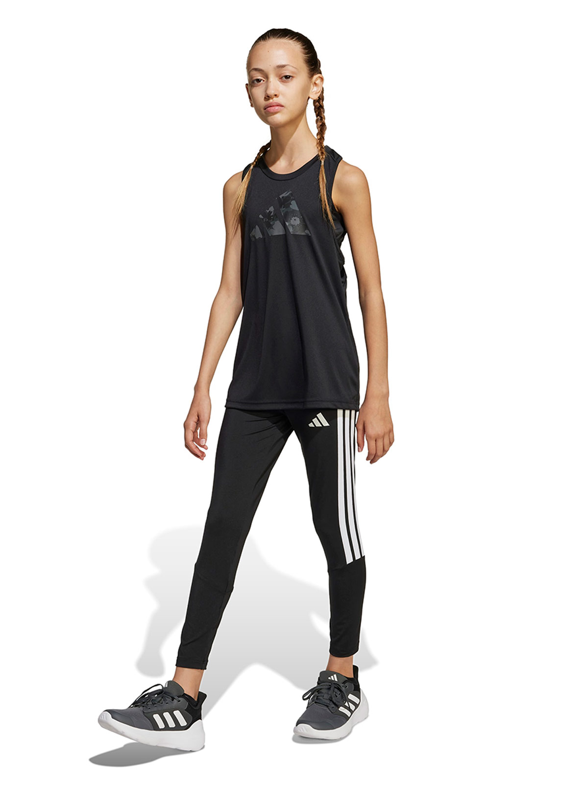 CALZA NIÑA ADIDAS NEGRO