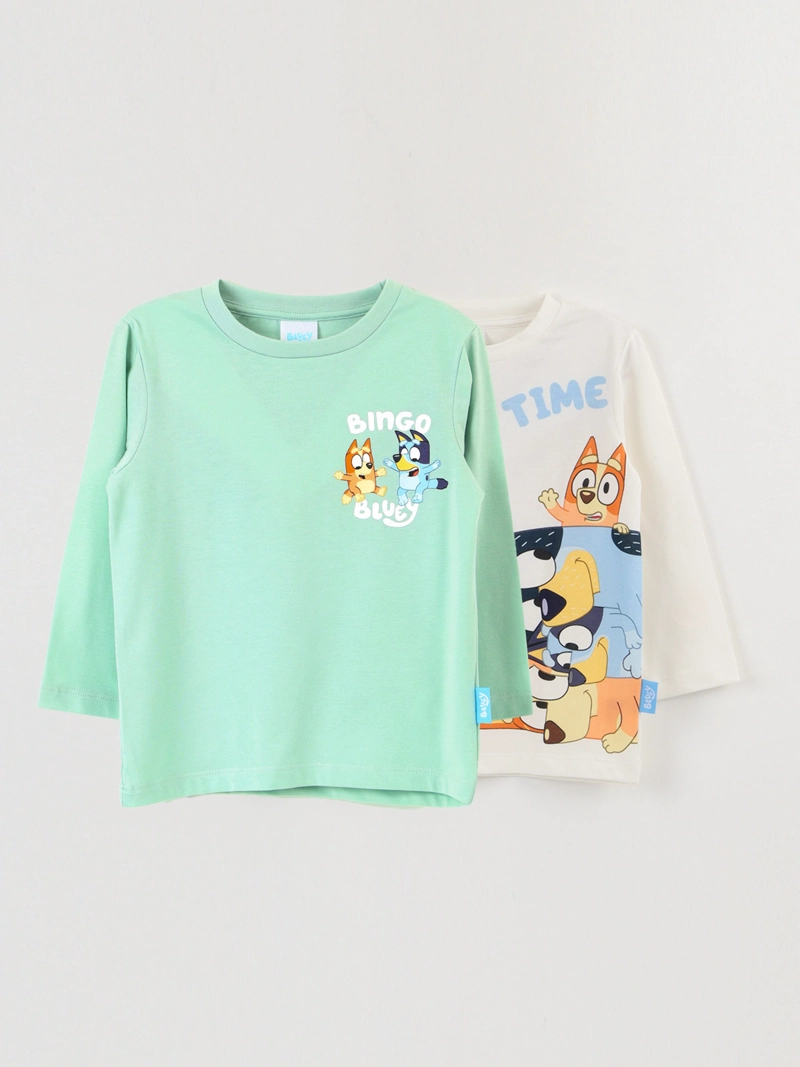 PACK X2 POLERA MANGA LARGA NIÑO BLUEY - 1