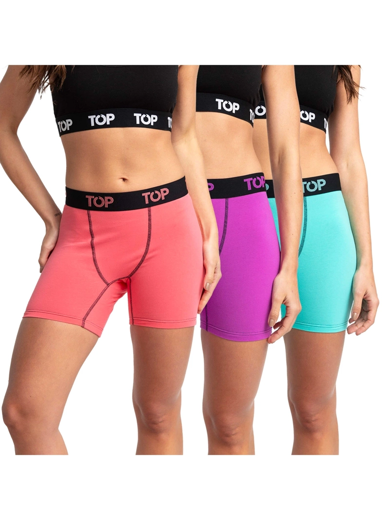 PACK 3 BÓXER MEDIO MUJER TOP M208P3C7