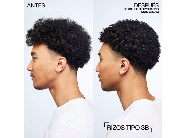 CREMA PARA PEINAR RIZO CABELLO RIZADO HIDRATACIÓN Y DEFINICIÓN TOTAL HYBRID CURLS 250ML REDKEN - 3
