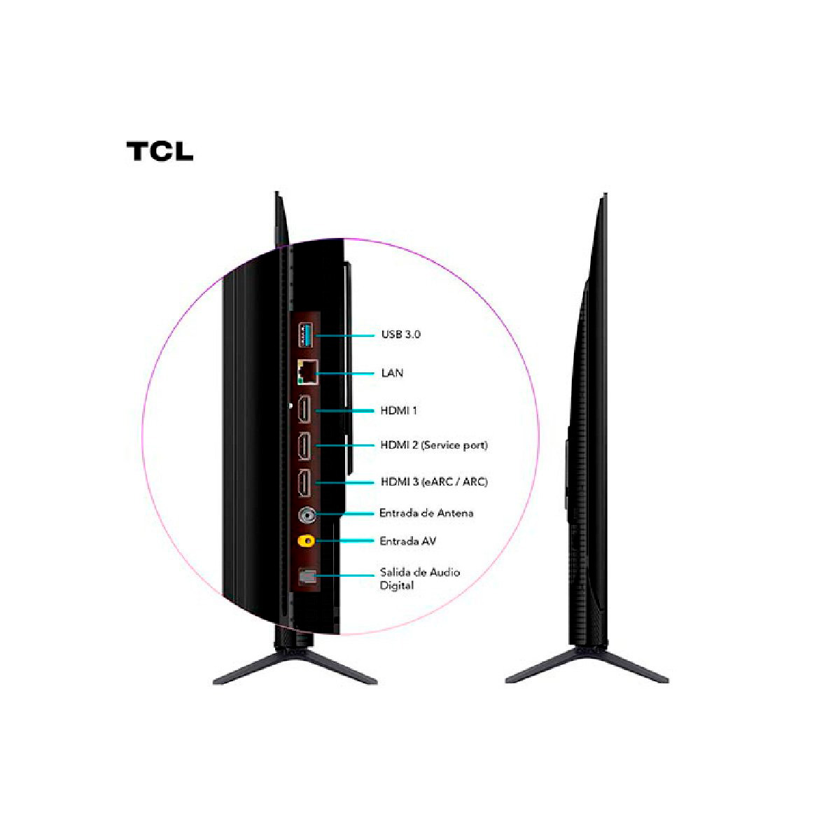SMART TV TCL QLED 4K UHD 43” 43C655 Negro, foto 10