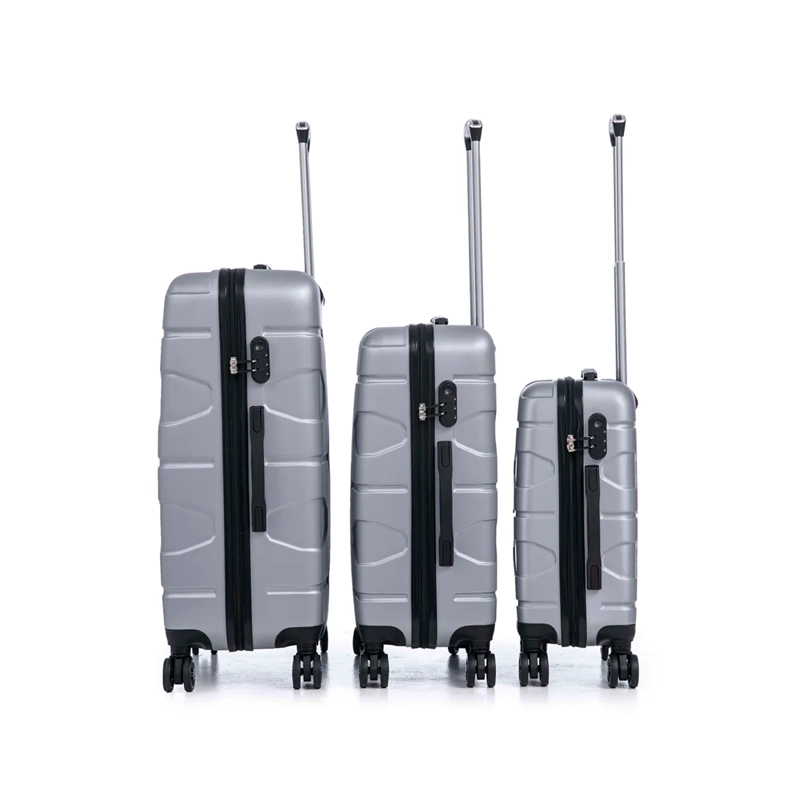 SET MALETAS CAMBRIDGE EXPRESS ABS 3 PIEZAS PLATEADO - 2
