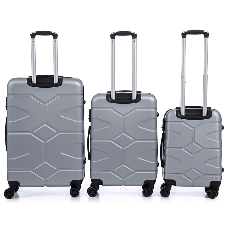 SET MALETAS CAMBRIDGE EXPRESS ABS 3 PIEZAS PLATEADO - 3