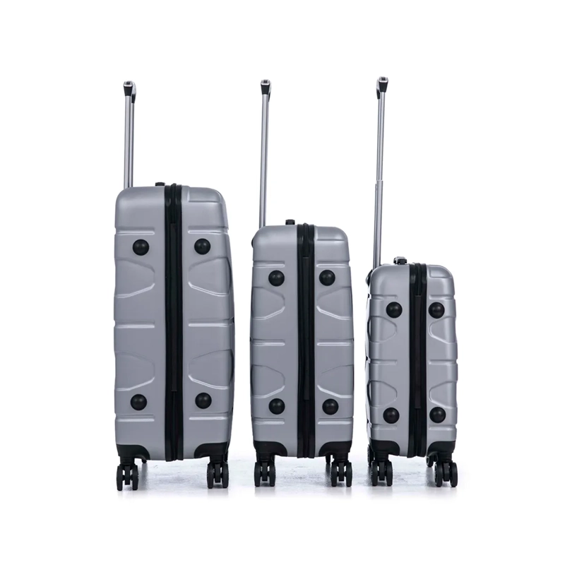 SET MALETAS CAMBRIDGE EXPRESS ABS 3 PIEZAS PLATEADO - 4