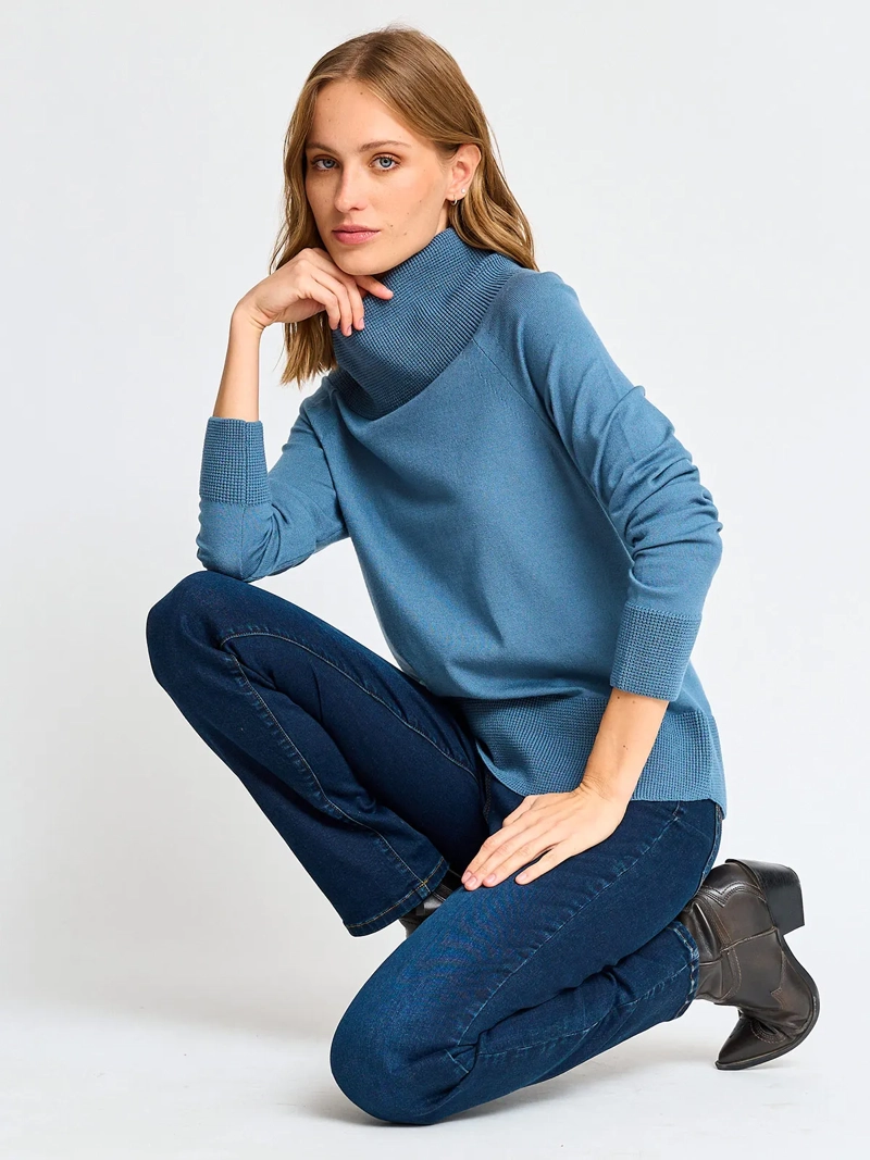SWEATER MUJER AZIZ CUELLO TORTUGA - 4