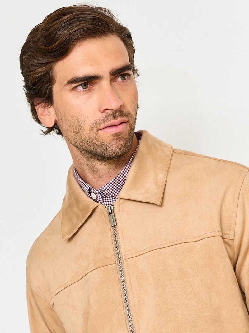 CHAQUETA HOMBRE CACHAREL CAFE SUEDE - 3